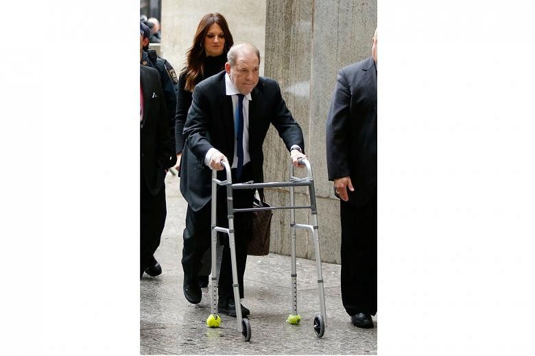 Film producer Harvey Weinstein arriving at the New York Supreme Court on Wednesday.