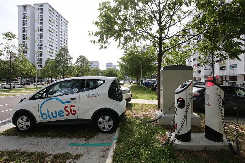 French operator BlueSG now has 239 charging points in Singapore open to all electric car owners.