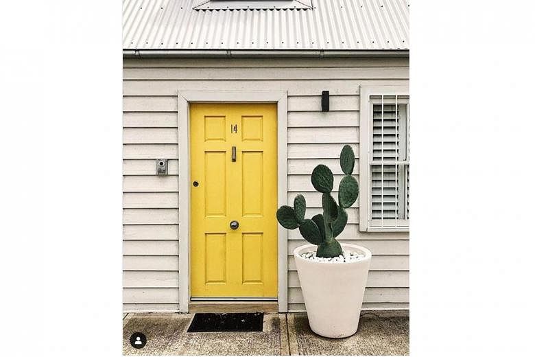 Choosing the right colour for your front door can set the tone for the overall experience the house provides, says colour consultant Kristen Chuber. For instance, choose yellow for a boost to spirits or blue to create a subtle statement.
