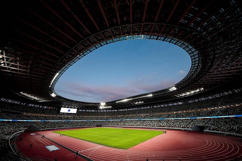 The National Stadium in Tokyo will host its first competitive football game next month, when the Emperor's Cup final is played.