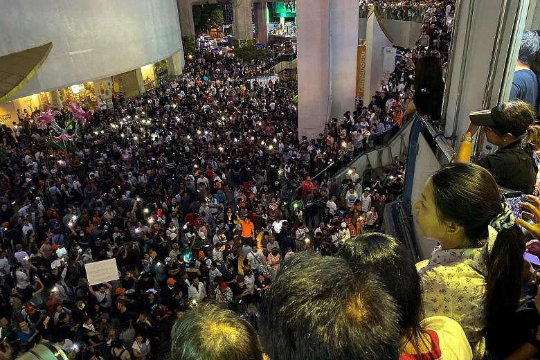 First-timers joined veterans of Bangkok's turbulent decades of street protests last Saturday, as thousands rallied in the Thai capital in the biggest demonstration since a 2014 coup. The protest was called just a day before - as a "flash mob" - throu
