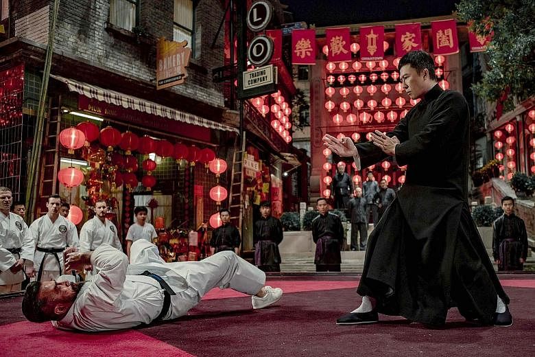 (Clockwise from top) Donnie Yen in Ip Man 4: The Finale; Anthony Hopkins in The Two Popes; Karin Viard in Perfect Nanny; Cats; and Sarah Hyland and Tyler James Williams in The Wedding Year. Daisy Ridley (above) as Rey in Star Wars: The Rise Of Skywal