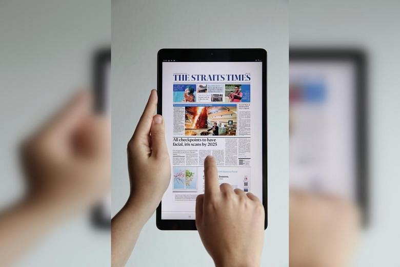 The Straits Times News Tablet: Customised Features | The Straits Times