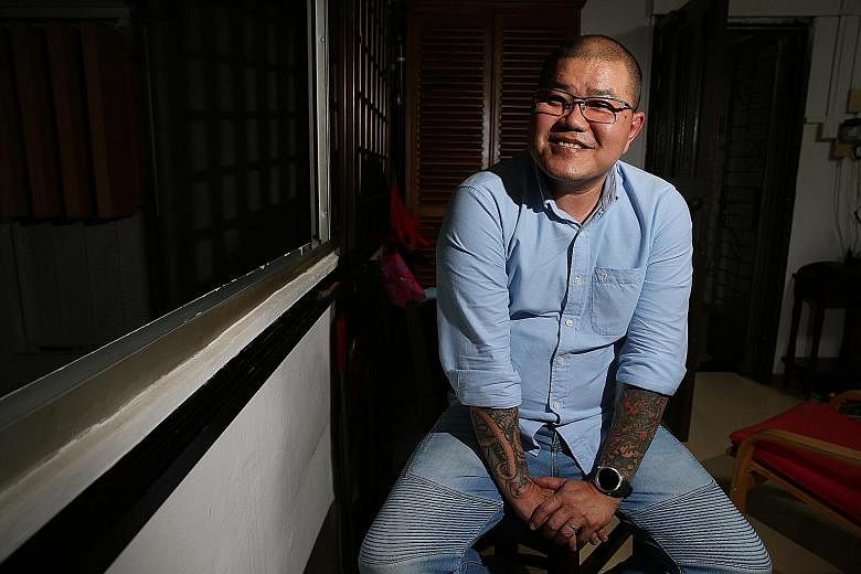 A screen grab from a video clip featuring a prison inmate known only as Sam declaring his intention to leave his gang. Mr Paul Ang, an ex-offender, severed all ties with the gang he had belonged to when he took the Gang Renunciation Programme pledge 