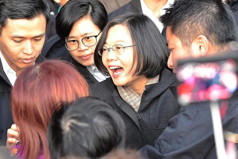 Taiwan’s President Tsai Ing-wen is riding high in the opinion polls as she seeks another term in office on Jan 11.