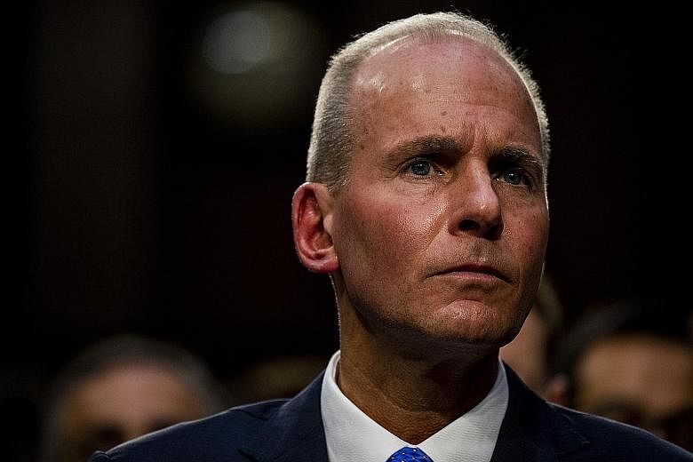Mr Dennis Muilenburg spent more than 30 years at Boeing, and served as chief executive since mid-2015.