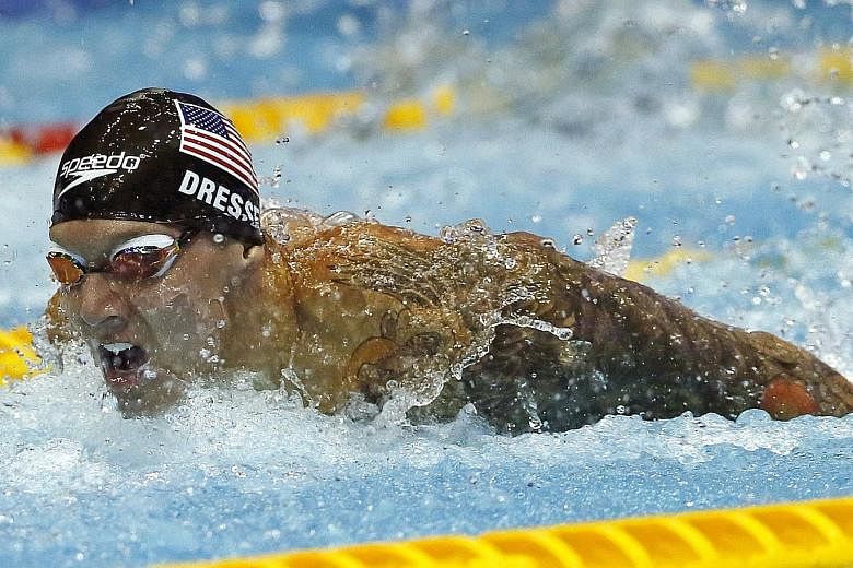 Caeleb Dressel is the swimmer to watch at the Tokyo Olympics after winning six golds at this year's world championships. PHOTO: ASSOCIATED PRESS