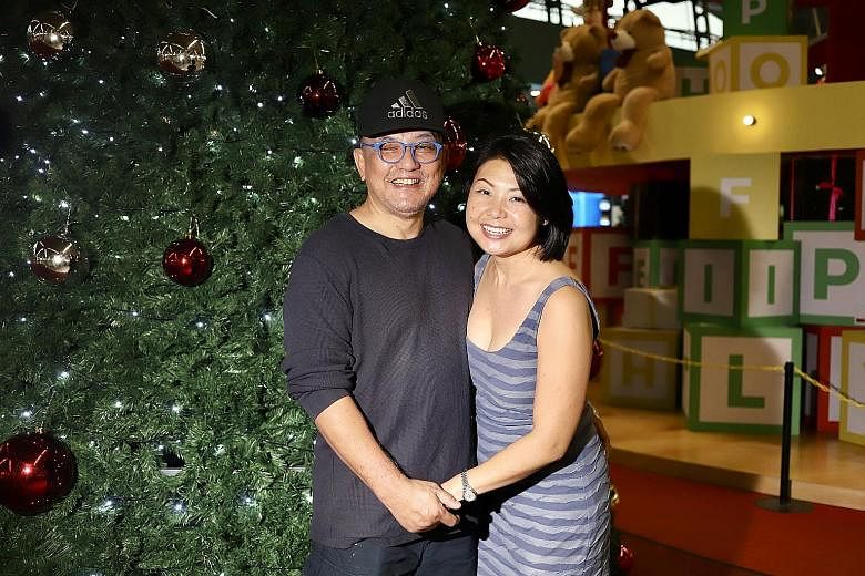 Mr John Low, the diving enthusiast who was adrift at sea for 80 hours in May, is looking forward to spending quality time with his wife Eva, 42, and family this Christmas. The 60-year-old, seen here at the Kuala Lumpur International Airport yesterday