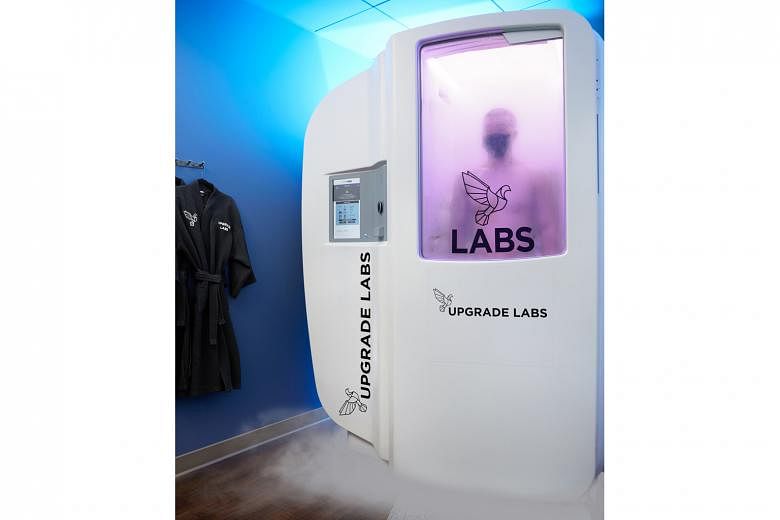 Upgrade Labs’ whole-body cryotherapy chamber, which claims to boost fat burning.