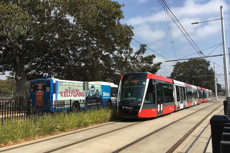 Sydney's new 19-stop, 12km tram, or light rail, line opened last weekend, starting from Circular Quay and then running along George Street, before heading to the eastern suburbs.