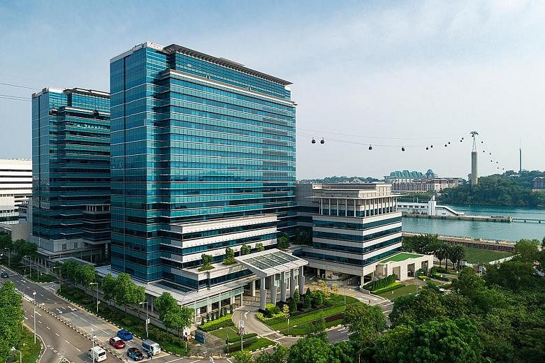 From Jan 1 next year, Keppel Bay Tower (left) will be Singapore's first commercial development to use renewable energy to power all its operations, including the offices of tenants in the building. This is part of Keppel's continued efforts to transf