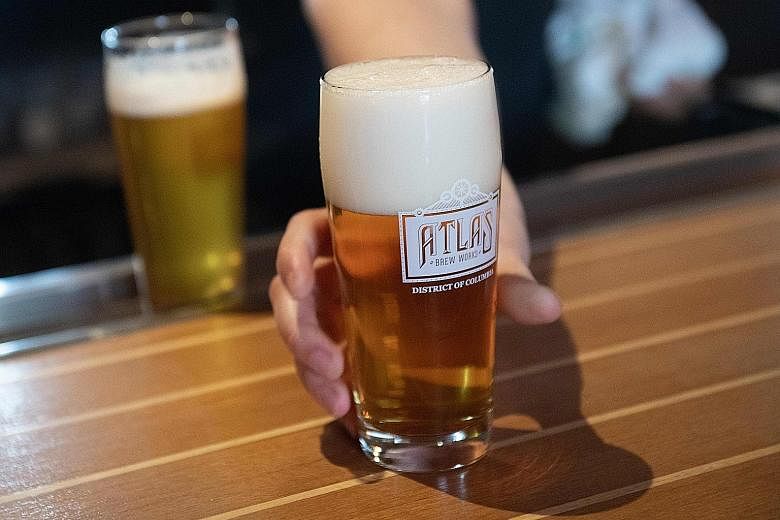 A beer at artisanal beer brewery Atlas Brew Works. In bars across the United States, India Pale Ales are the gold standard for beer lovers.