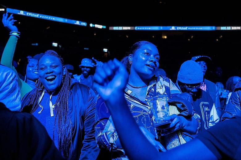 The D'usse Palooza hip-hop event has grown from an East Harlem house party attended by barely 50 people to an event that drew 9,000 to Barclays Centre (left) in New York last month, while expanding to more than a dozen US cities.