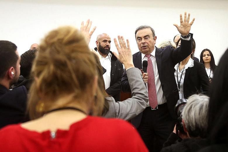 The case in which Carlos Ghosn allegedly hid while fleeing Japan for Lebanon, via Turkey. His flight from Japan last month marked the latest twist in a saga that began with his stunning arrest at Tokyo's Haneda airport in November 2018. PHOTO: AGENCE
