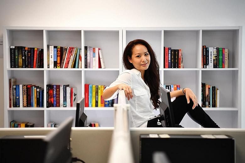 Amanda Ling (in a photo taken at News Centre) is one examination away from becoming a certified KonMari consultant, but says she is "in no hurry".