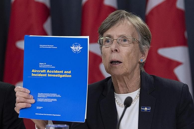 Canada's Transportation Safety Board chair Kathy Fox said during a news conference in Ottawa on Monday that "there have been early signs that Iran is allowing the TSB to play a more active role than is normally permitted".
