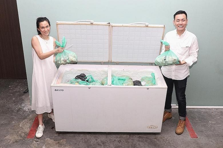 Tingkats founder Pamela Low and TreeDots co-founder Nicholas Lim teamed up earlier this month to offer a "group buy" allowing individual consumers to purchase food that would otherwise have gone to waste.