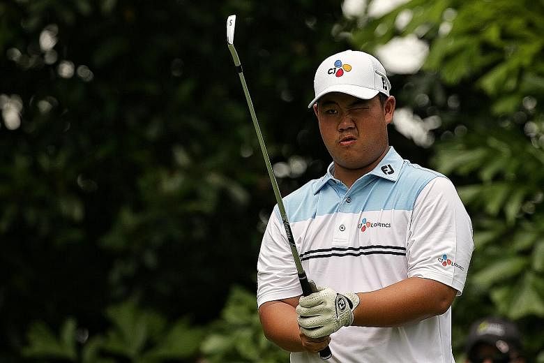 South Korean Kim Joo-hyung is just one shot off the lead after firing a five-under 66 in the second round of the SMBC Singapore Open yesterday. At 17, he is already a winner on the Asian Tour. 