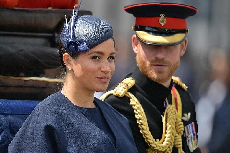 Prince Harry and his wife Meghan will keep their titles of Duke and Duchess of Sussex but will no longer use their "Royal Highness" titles. PHOTO: AGENCE FRANCE-PRESSE
