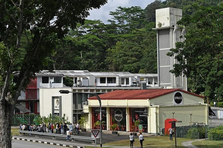 The recently conserved 1956 Bukit Timah Fire Station houses Spruce the restaurant. The tenancies for Spruce and 19 other tenants at the site will expire at the end of the month.