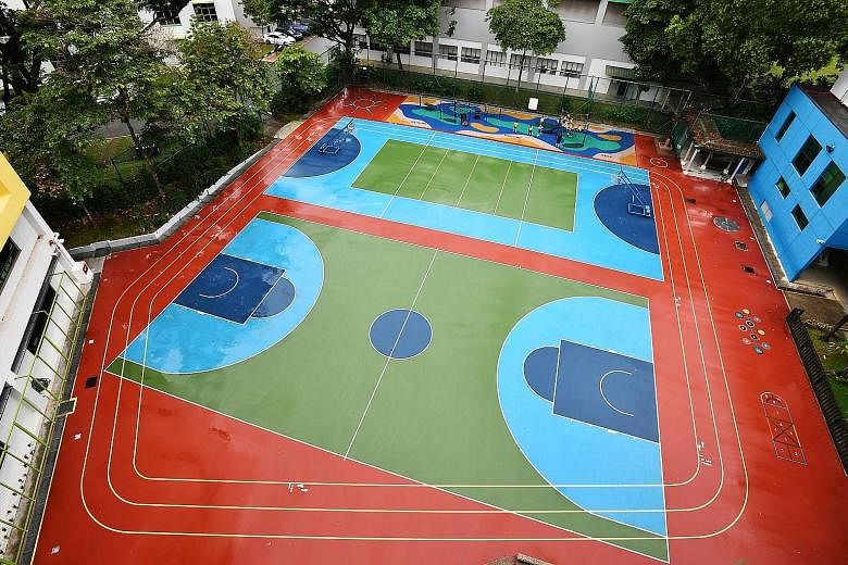 Pupils at play at Clementi Primary School. The Ministry of Education will look at dropping selection trials for co-curricular activities by starting a pilot study with several primary schools. Many feel that this is an encouraging move as it allows c