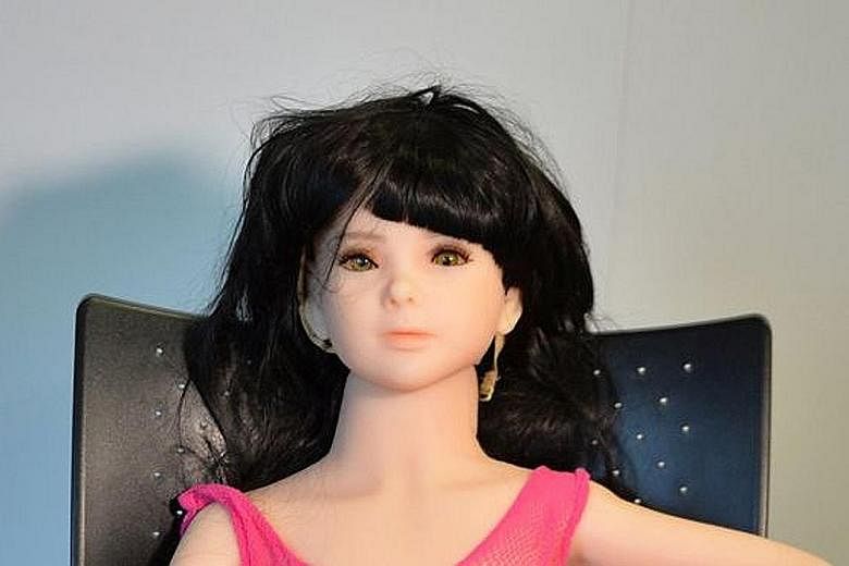 As of Jan 1, it is a crime to own, produce and sell child sex dolls - which are modelled on the bodies of pre-pubescent children. PHOTO: NATIONAL CRIME AGENCY