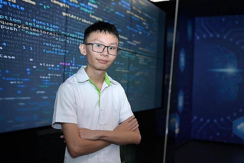 First-year student Tay Gao Jun is doing a Higher Nitec in cyber and network security course at the Institute of Technical Education College West. As part of the Certified Ethical Hacker Master accreditation process, he had to pass a theory exam, and 