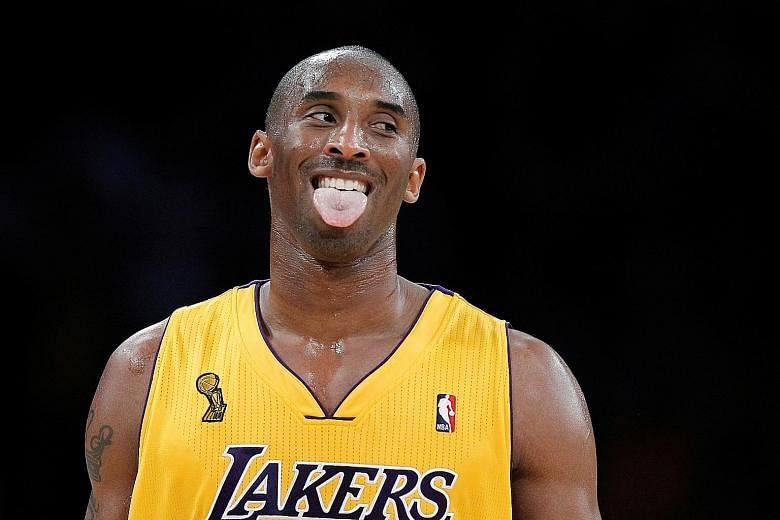 Kobe Bryant (in this 2010 file photo) spent his entire 20-season NBA career with the Los Angeles Lakers, helping them to five NBA championship titles before his retirement in 2016. PHOTO: REUTERS