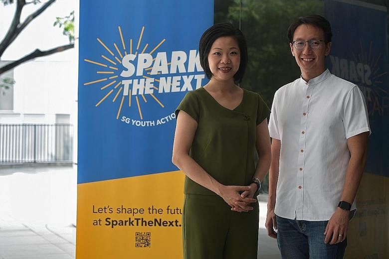 SG Youth Action Plan panel co-chairs Sim Ann and Edward Chia say that besides helping to develop the mental health first-response capabilities of young people, the group will also engage employers on providing better support for those with mental hea