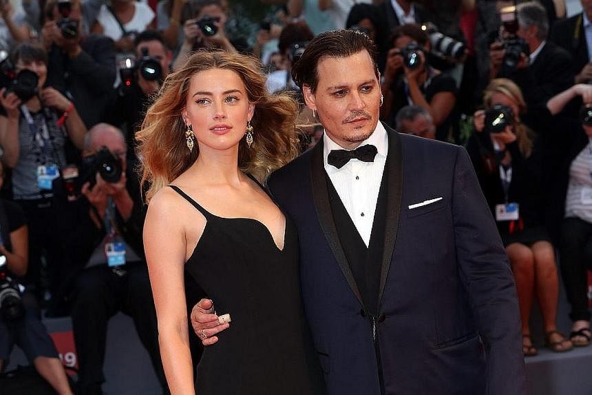 Amber Heard  and Johnny Depp (above) talked about their strained relationship in a 2015 taped therapy session. They agreed to a US$7 million divorce settlement in 2016.