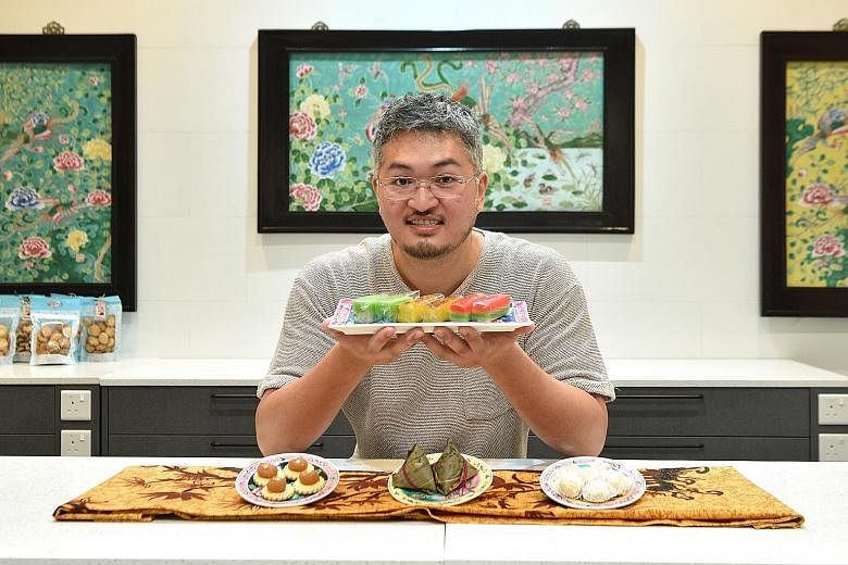Director of corporate social responsibility Edmond Wong from Kim Choo Kueh Chang says the company donated an estimated $20,000 worth of goods and services, such as edibles, last year to various causes. Pek Sin Choon tea company's fourth-generation ow