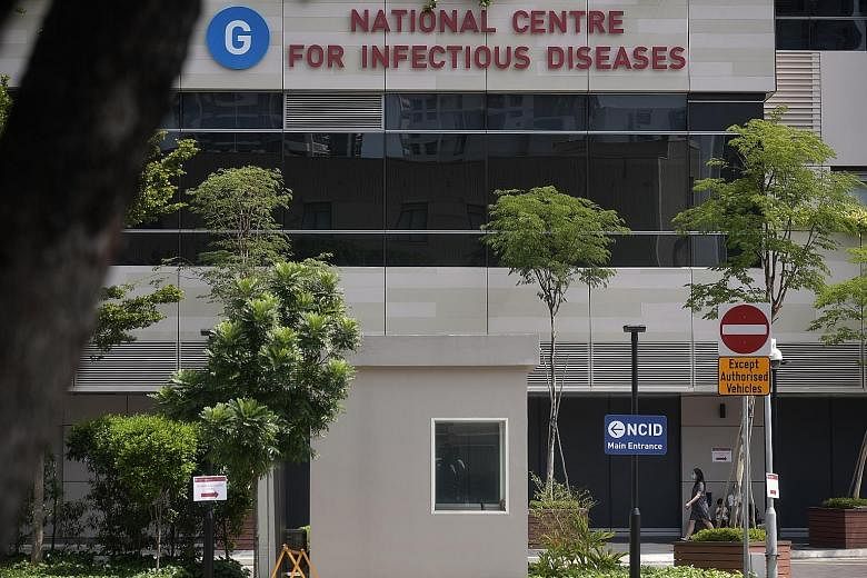 The 35-year-old Chinese national who tested positive for the coronavirus earlier but has since recovered was discharged from the National Centre for Infectious Diseases yesterday. Ministry of Health's director of medical services Kenneth Mak said ano