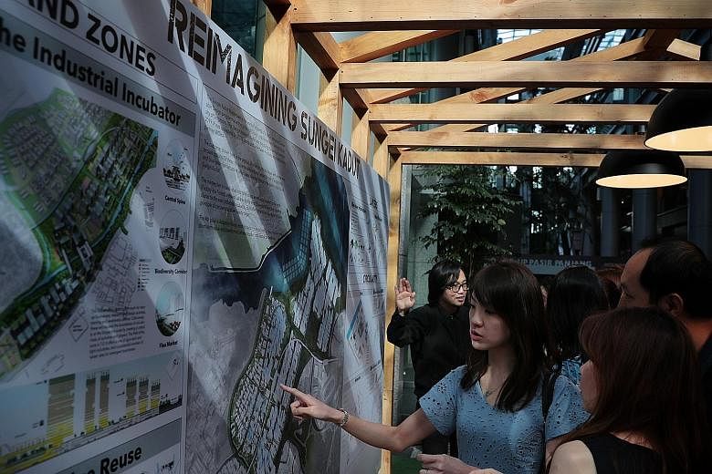 The masterplan exhibition for the rejuvenation of the 500ha Sungei Kadut Eco-District, held at the Urban Redevelopment Authority Centre, is open to the public till Feb 19.