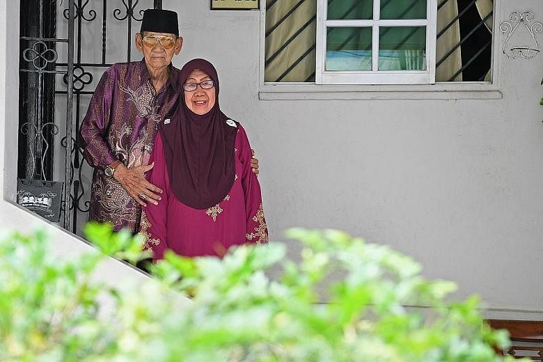 Mr Haji Supahat Haji Mohamed and Madam Hajjah Siti Sa'oodah Haji Kassim say their love deepened after they had children.