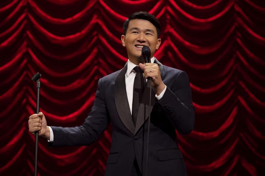 (Above) Ronny Chieng in Asian Comedian Destroys America!. (Left) The eight-part anthology Little America dramatises immigrant stories and includes one about a teenage girl, who is jaded about her future as an undocumented Mexican immigrant, but disco