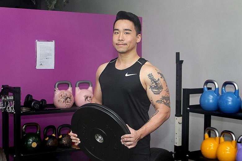 Technology professional Edmund Ong is dedicated to his fitness routine, but jokes that his sweet tooth prevents him from building visible abs.