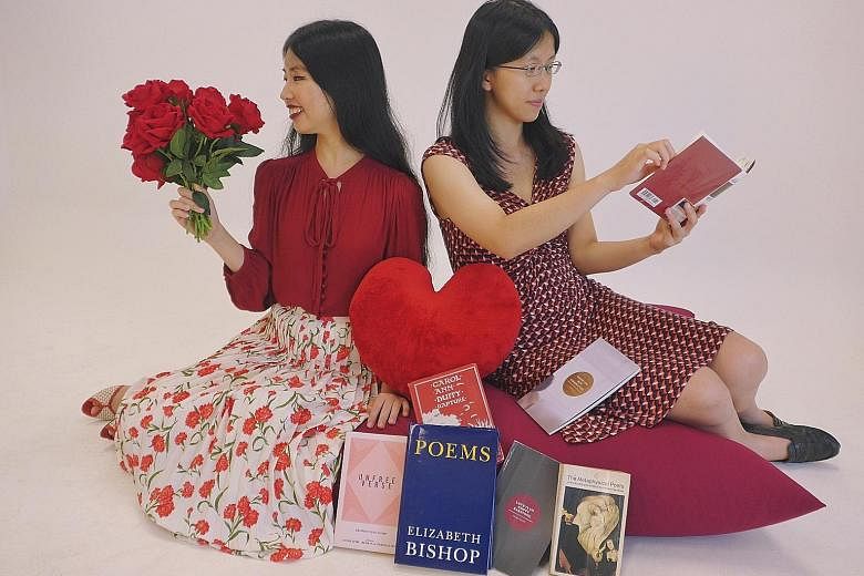 With Valentine's Day falling this month, journalists Olivia Ho (far left) and Toh Wen Li turn to love poems in this Straits Times podcast.