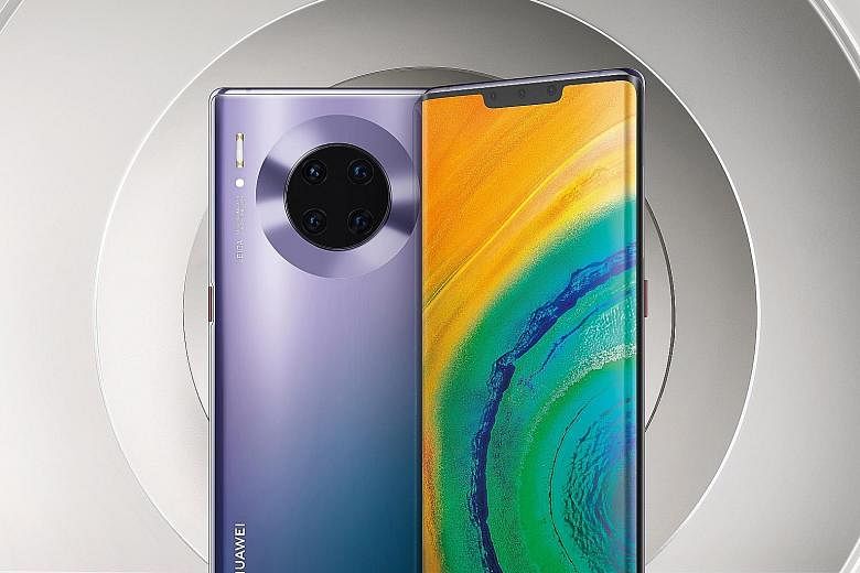 The Huawei Mate 30 series smartphone (left) comes with Huawei's own app store - AppGallery. Instagram can be installed with the Insta App Installer (above, left) and the APKPure app (above, right) can install or update games such as Call Of Duty on t