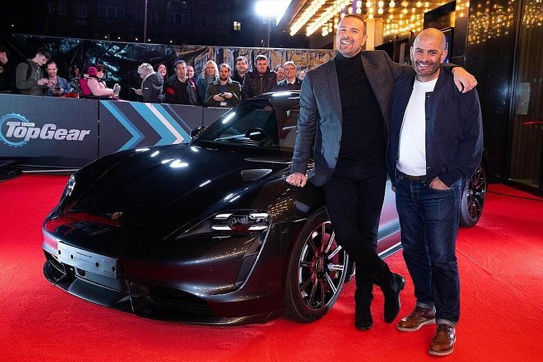 Paddy McGuinness (far left) is a co-presenter on Top Gear, while Chris Harris is the show's car journalist.
