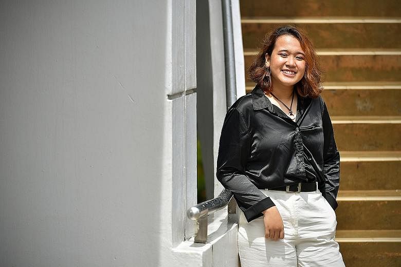 Former Jurong Pioneer Junior College student Syarifah Aneesa Mohammad Fyzee scored As in General Paper, literature, history and project work. She made the switch to JC in 2018 after studying architecture at a polytechnic for about a year. ST PHOTO: N