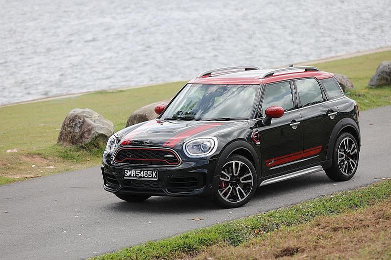 The John Cooper Works Countryman sports a 2-litre inline-4 turbocharged engine that makes 306hp and hits the 100kmh mark in 5.1 seconds.