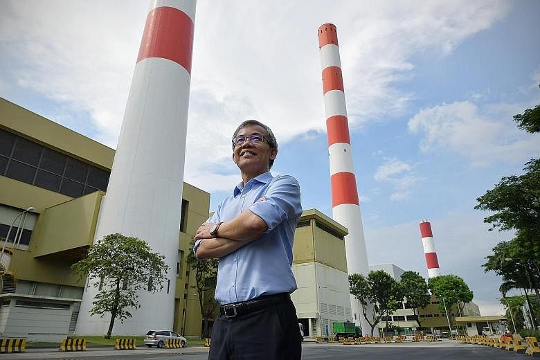 Tuas South Incineration Plant's general manager Kan Kok Wah says that incinerating waste reduces its volume by 90 per cent.