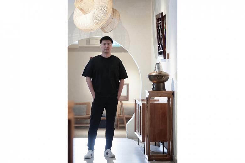 Mr Oscar Zhang, owner of Tong Xin Ru Yi Traditional Hotpot restaurant, learnt the value of thriftiness from his parents, who are both retired. His father was a technician and mother an accountant in Shandong, China. 
