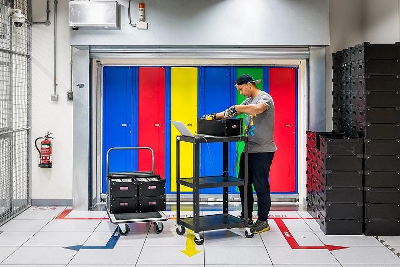 OCBC Bank's data centre logs and stores information and records of every transaction passing through the bank, from account openings to ATM withdrawals, and Internet and mobile banking transactions. A technician working at one of Google's data centre