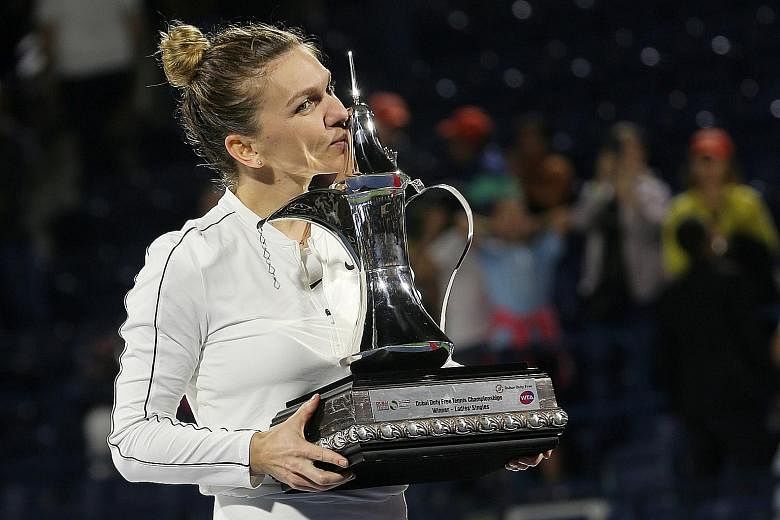Simona Halep's Dubai Championships victory on Saturday was her second in the tournament after 2015 and also her 20th career title. 