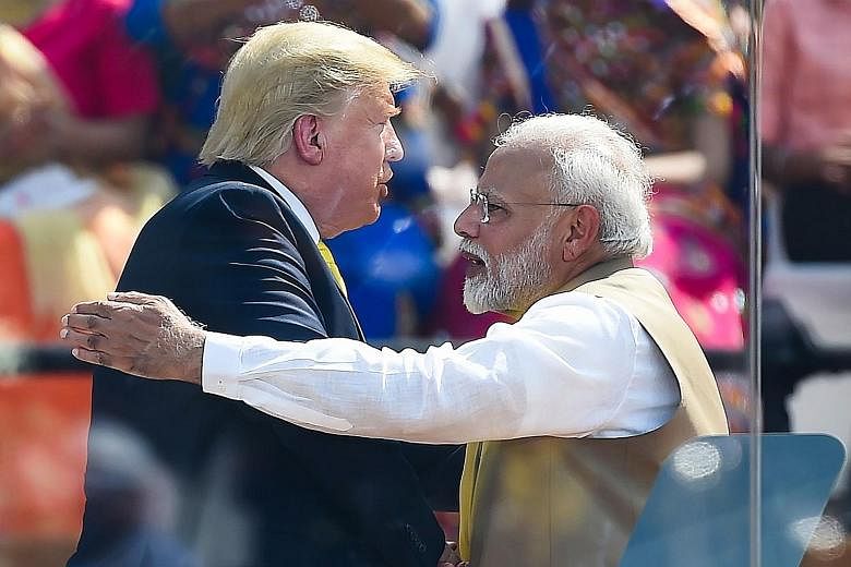 Mr Modi, who has built a personal rapport with Mr Trump, is pulling out all the stops for the US President's visit.