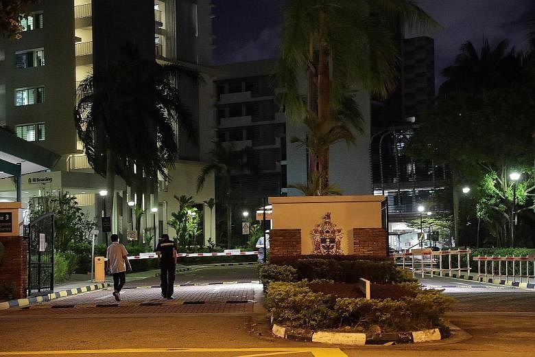 Raffles Institution has suspended school for today. While classes will reopen on Monday, RI will suspend co-curricular activities for two weeks. ST PHOTO: GIN TAY