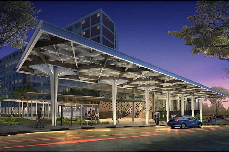 Artist's impressions of the upcoming Mayflower station in Ang Mo Kio. 