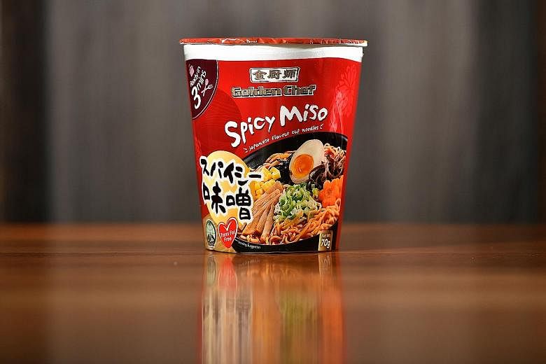 Golden Chef Spicy Miso Japanese Flavour Cup Noodles, 70g, $1.45