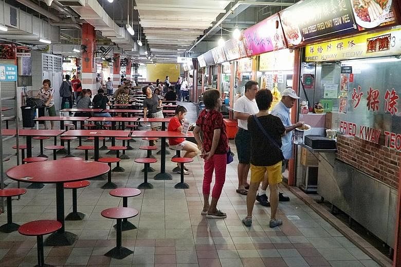 The Smith Street hawker centre (above) in Chinatown is yet another ghost town, with many stalls having been shut for weeks amid the coronavirus outbreak that originated in Wuhan city in China’s Hubei province. 